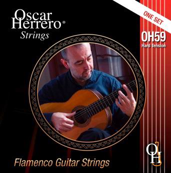 Set of Guitar Strings Oscar Herrero. String OH59HS Strong Tension